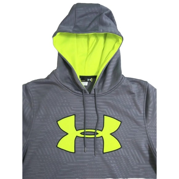 Under armour Other - Under Armour Men's Medium Storm Fleece Pullover Hoodie Gray Loose Big Logo